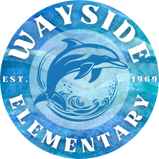 Wayside PTA dolphin badge
